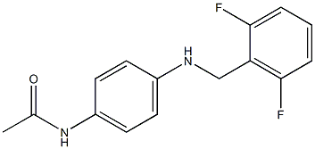 N-(4-{[(2,6-difluorophenyl)methyl]amino}phenyl)acetamide Struktur