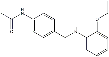 N-(4-{[(2-ethoxyphenyl)amino]methyl}phenyl)acetamide Struktur