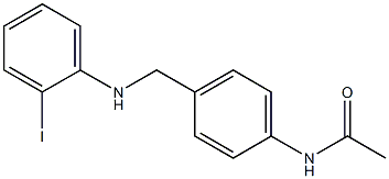 N-(4-{[(2-iodophenyl)amino]methyl}phenyl)acetamide Struktur