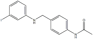 N-(4-{[(3-iodophenyl)amino]methyl}phenyl)acetamide Struktur