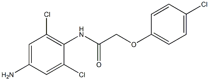 N-(4-amino-2,6-dichlorophenyl)-2-(4-chlorophenoxy)acetamide Struktur