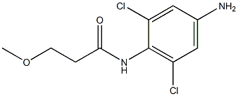 N-(4-amino-2,6-dichlorophenyl)-3-methoxypropanamide Struktur