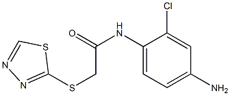 N-(4-amino-2-chlorophenyl)-2-(1,3,4-thiadiazol-2-ylsulfanyl)acetamide Struktur