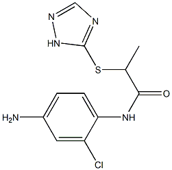 N-(4-amino-2-chlorophenyl)-2-(1H-1,2,4-triazol-5-ylsulfanyl)propanamide Struktur