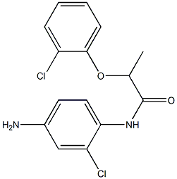 N-(4-amino-2-chlorophenyl)-2-(2-chlorophenoxy)propanamide Struktur