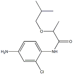 N-(4-amino-2-chlorophenyl)-2-(2-methylpropoxy)propanamide Struktur