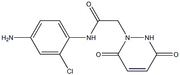 N-(4-amino-2-chlorophenyl)-2-(3,6-dioxo-3,6-dihydropyridazin-1(2H)-yl)acetamide Struktur