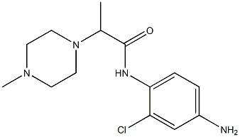 N-(4-amino-2-chlorophenyl)-2-(4-methylpiperazin-1-yl)propanamide Struktur