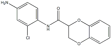 N-(4-amino-2-chlorophenyl)-2,3-dihydro-1,4-benzodioxine-2-carboxamide Struktur