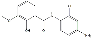 N-(4-amino-2-chlorophenyl)-2-hydroxy-3-methoxybenzamide Struktur