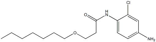 N-(4-amino-2-chlorophenyl)-3-(heptyloxy)propanamide Struktur