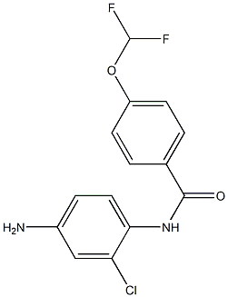 N-(4-amino-2-chlorophenyl)-4-(difluoromethoxy)benzamide Struktur