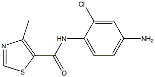 N-(4-amino-2-chlorophenyl)-4-methyl-1,3-thiazole-5-carboxamide Struktur