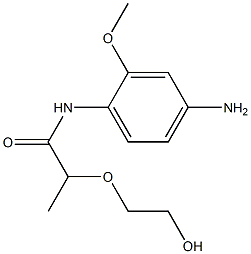 N-(4-amino-2-methoxyphenyl)-2-(2-hydroxyethoxy)propanamide Struktur