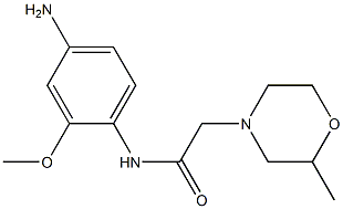 N-(4-amino-2-methoxyphenyl)-2-(2-methylmorpholin-4-yl)acetamide Struktur