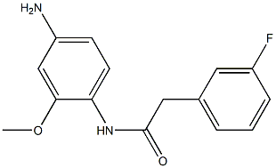 N-(4-amino-2-methoxyphenyl)-2-(3-fluorophenyl)acetamide Struktur