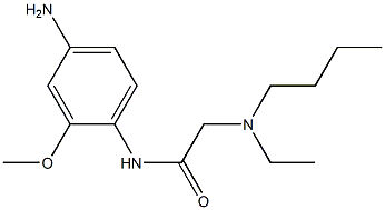 N-(4-amino-2-methoxyphenyl)-2-[butyl(ethyl)amino]acetamide Struktur