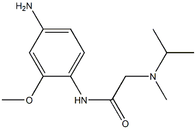 N-(4-amino-2-methoxyphenyl)-2-[isopropyl(methyl)amino]acetamide Struktur