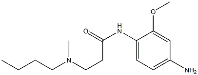 N-(4-amino-2-methoxyphenyl)-3-[butyl(methyl)amino]propanamide Struktur