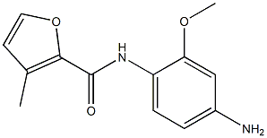 N-(4-amino-2-methoxyphenyl)-3-methyl-2-furamide Struktur