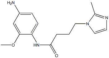 N-(4-amino-2-methoxyphenyl)-4-(2-methyl-1H-imidazol-1-yl)butanamide Struktur