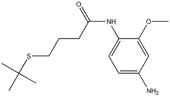 N-(4-amino-2-methoxyphenyl)-4-(tert-butylsulfanyl)butanamide Struktur