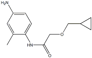 N-(4-amino-2-methylphenyl)-2-(cyclopropylmethoxy)acetamide Struktur