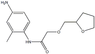 N-(4-amino-2-methylphenyl)-2-(oxolan-2-ylmethoxy)acetamide Struktur