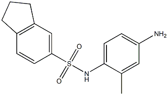 N-(4-amino-2-methylphenyl)-2,3-dihydro-1H-indene-5-sulfonamide Struktur