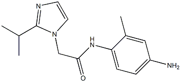 N-(4-amino-2-methylphenyl)-2-[2-(propan-2-yl)-1H-imidazol-1-yl]acetamide Struktur