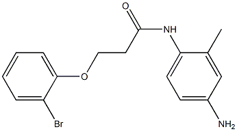 N-(4-amino-2-methylphenyl)-3-(2-bromophenoxy)propanamide Struktur