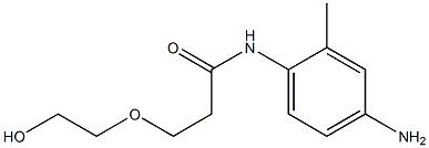 N-(4-amino-2-methylphenyl)-3-(2-hydroxyethoxy)propanamide Struktur