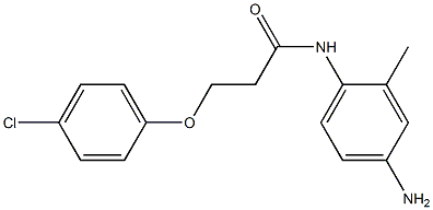 N-(4-amino-2-methylphenyl)-3-(4-chlorophenoxy)propanamide Struktur