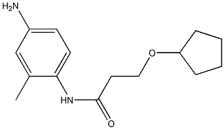 N-(4-amino-2-methylphenyl)-3-(cyclopentyloxy)propanamide Struktur