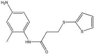 N-(4-amino-2-methylphenyl)-3-(thiophen-2-ylsulfanyl)propanamide Struktur