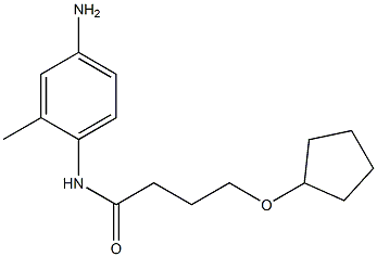 N-(4-amino-2-methylphenyl)-4-(cyclopentyloxy)butanamide Struktur