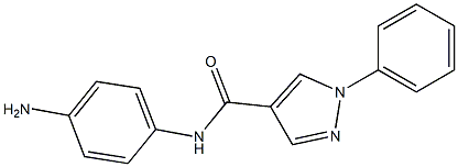 N-(4-aminophenyl)-1-phenyl-1H-pyrazole-4-carboxamide Struktur