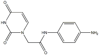 N-(4-aminophenyl)-2-(2,4-dioxo-1,2,3,4-tetrahydropyrimidin-1-yl)acetamide Struktur