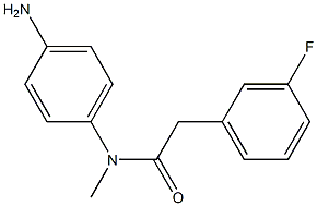 N-(4-aminophenyl)-2-(3-fluorophenyl)-N-methylacetamide Struktur