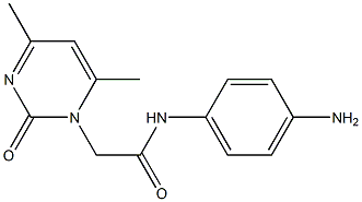 N-(4-aminophenyl)-2-(4,6-dimethyl-2-oxopyrimidin-1(2H)-yl)acetamide Struktur