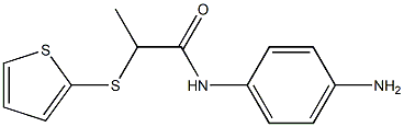 N-(4-aminophenyl)-2-(thiophen-2-ylsulfanyl)propanamide Struktur