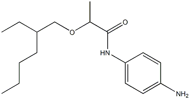 N-(4-aminophenyl)-2-[(2-ethylhexyl)oxy]propanamide Struktur