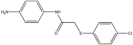 N-(4-aminophenyl)-2-[(4-chlorophenyl)sulfanyl]acetamide Struktur