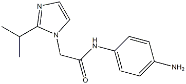 N-(4-aminophenyl)-2-[2-(propan-2-yl)-1H-imidazol-1-yl]acetamide Struktur