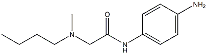 N-(4-aminophenyl)-2-[butyl(methyl)amino]acetamide Struktur