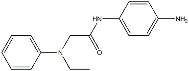 N-(4-aminophenyl)-2-[ethyl(phenyl)amino]acetamide Struktur