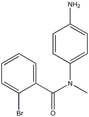 N-(4-aminophenyl)-2-bromo-N-methylbenzamide Struktur