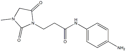 N-(4-aminophenyl)-3-(3-methyl-2,5-dioxoimidazolidin-1-yl)propanamide Struktur