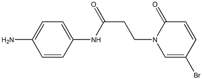 N-(4-aminophenyl)-3-(5-bromo-2-oxo-1,2-dihydropyridin-1-yl)propanamide Struktur