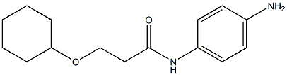 N-(4-aminophenyl)-3-(cyclohexyloxy)propanamide Struktur